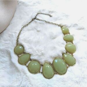 Seafoam Green statement necklace